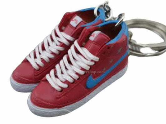 mini 3D sneaker keychains  Blazer - Red/Blue - Sneakers Passion