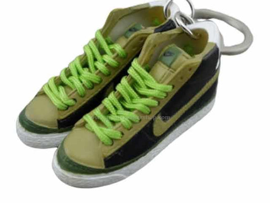 mini 3D sneaker keychains  Blazer - Triple Green - Sneakers Passion