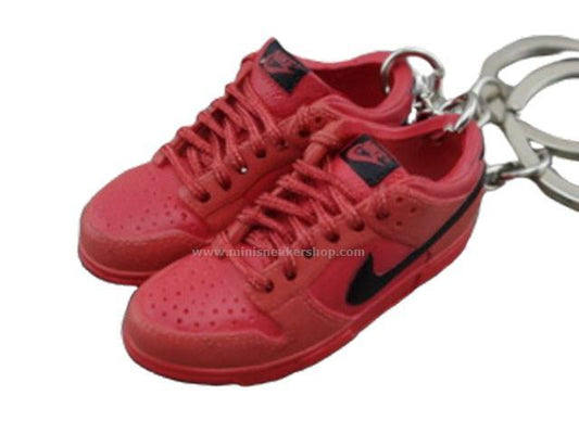 Mini sneaker keychain 3D Dunk Lo - Infrared - Sneakers Passion