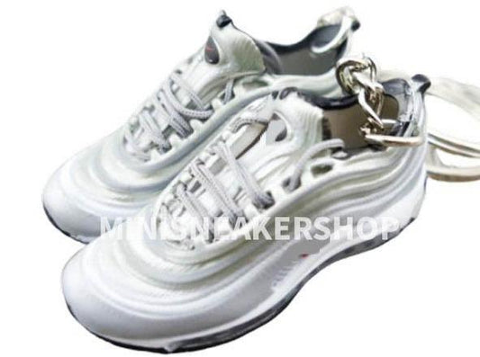 Mini 3D sneaker keychains HQ AM97- Silver Bullet - Sneakers Passion
