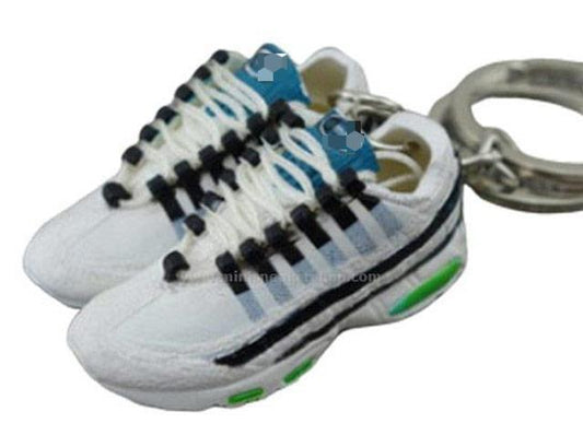 mini 3D sneaker keychains HQ  AM 95 Green Blue - Sneakers Passion