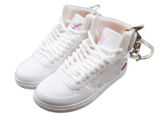 Mini sneaker keychain 3D LV - White - Sneakers Passion