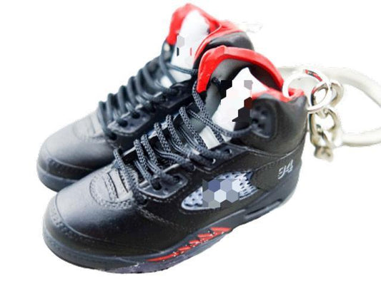 Mini Sneaker Keychains AJ 5 - Sup Black - Sneakers Passion