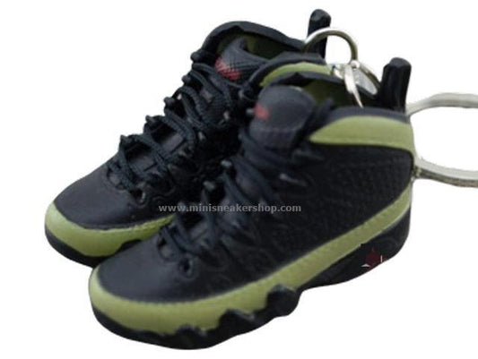 Mini Sneaker Keychains AJ 9 - OG Olive - Sneakers Passion