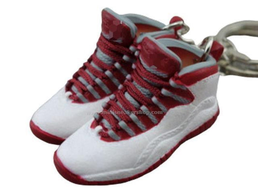 Mini Sneaker Keychains AJ 10 - Retro Cherry (2005) - Sneakers Passion