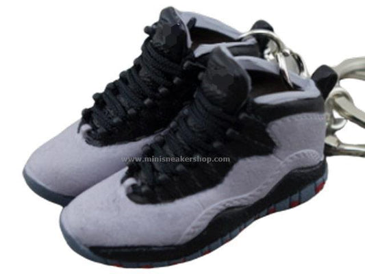 Mini Sneaker Keychains AJ 10 - Space Grey - Sneakers Passion