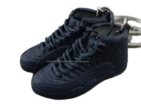 Mini 3D sneaker keychains AJ 12 Dark Grey - Sneakers Passion