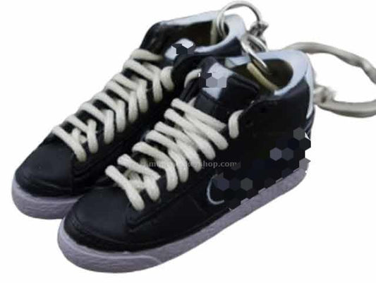 mini 3D sneaker keychains Blazer - Black/Lavender - Sneakers Passion