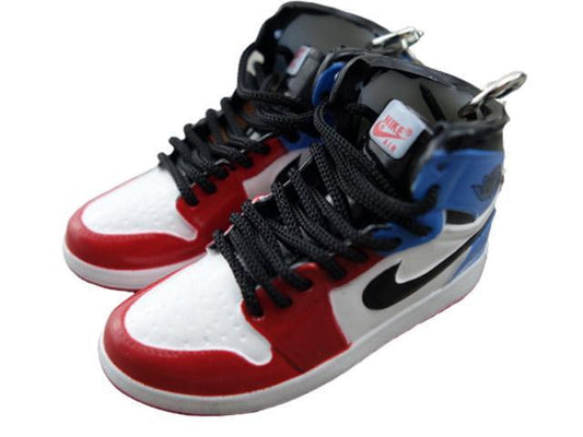 Mini sneaker keychain 3D Air Jordan 1 - Fearless - Sneakers Passion