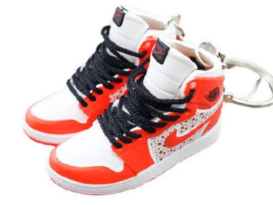 Mini sneaker keychain 3D Air Jordan 1 x SUP - Orange HQ - Sneakers Passion