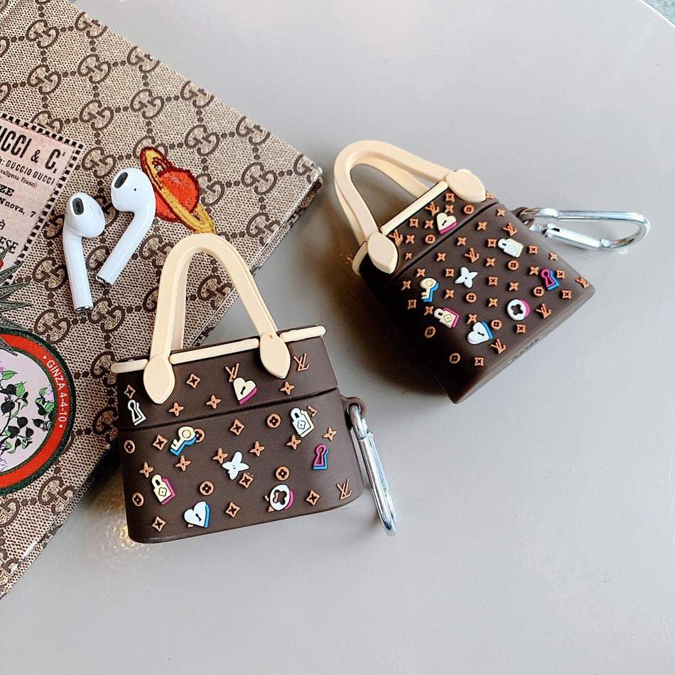 LV Dark Brown Case Cover for Apple AirPods - Sneakers Passion
