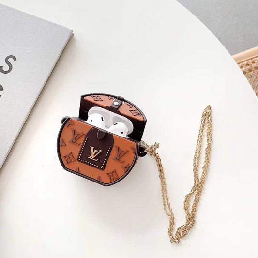 LV Round Bag Case Cover for Apple AirPods - Sneakers Passion