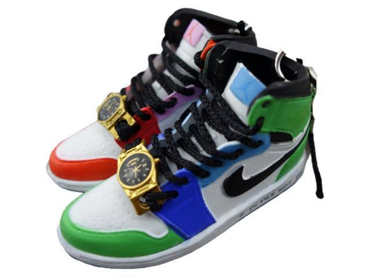 Mini sneaker keychain 3D Air Jordan 1 x Melody Ehsani - Sneakers Passion