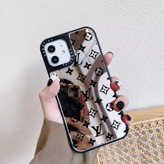 Mirror LV Pattern iPhone Case - Sneakers Passion