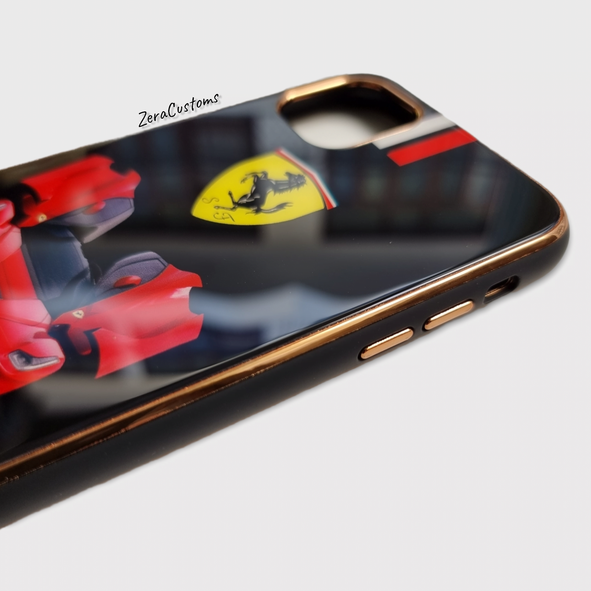 Ferrari Glass iPhone Case - Sneakers Passion