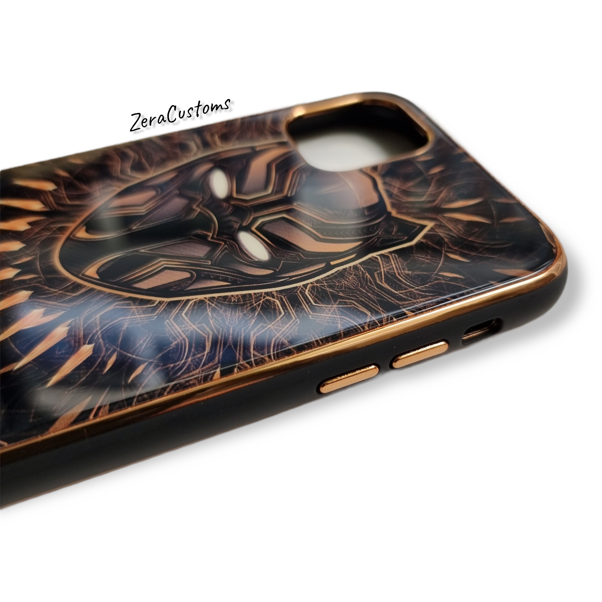 Black Panther Glass iPhone Case - Sneakers Passion