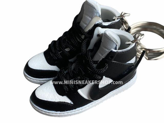 Mini sneaker keychain 3D Air Jordan 1 - Panda concept 2.0 - Sneakers Passion