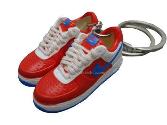 Mini Sneaker Keychains 3D Nike Air Force - Puerto Rico - Sneakers Passion