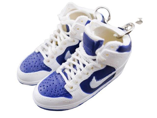 Mini sneaker keychain 3D Dunk - Navy White - Sneakers Passion