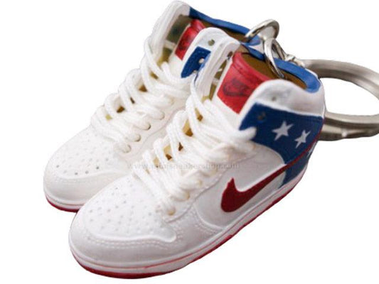 Mini sneaker keychain 3D Dunk Hi - America - Sneakers Passion