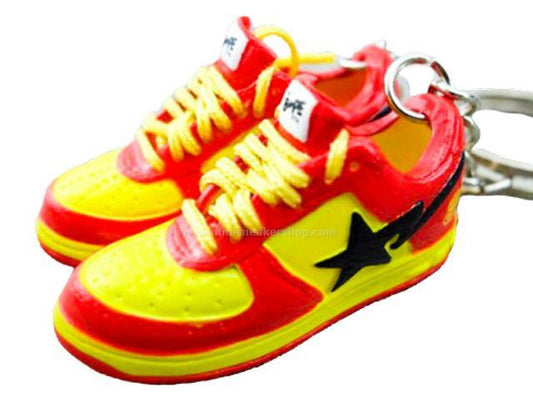 Mini 3D sneaker keychains BAPE x Marvel - Sneakers Passion