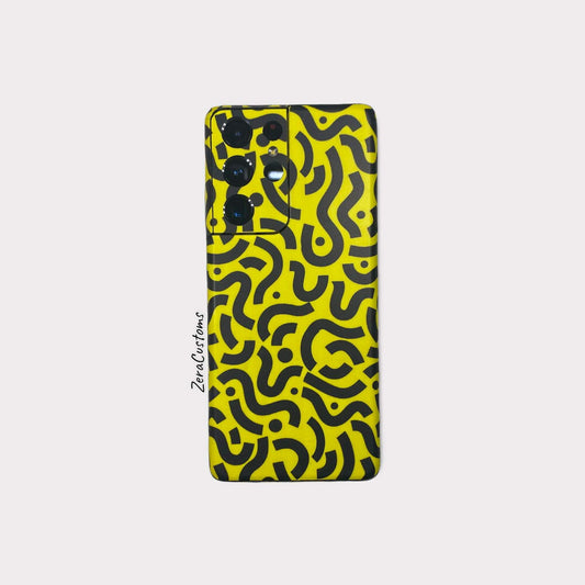 Yellow Abstract Mobile Skin and Wrap - All Brands & Models - Sneakers Passion