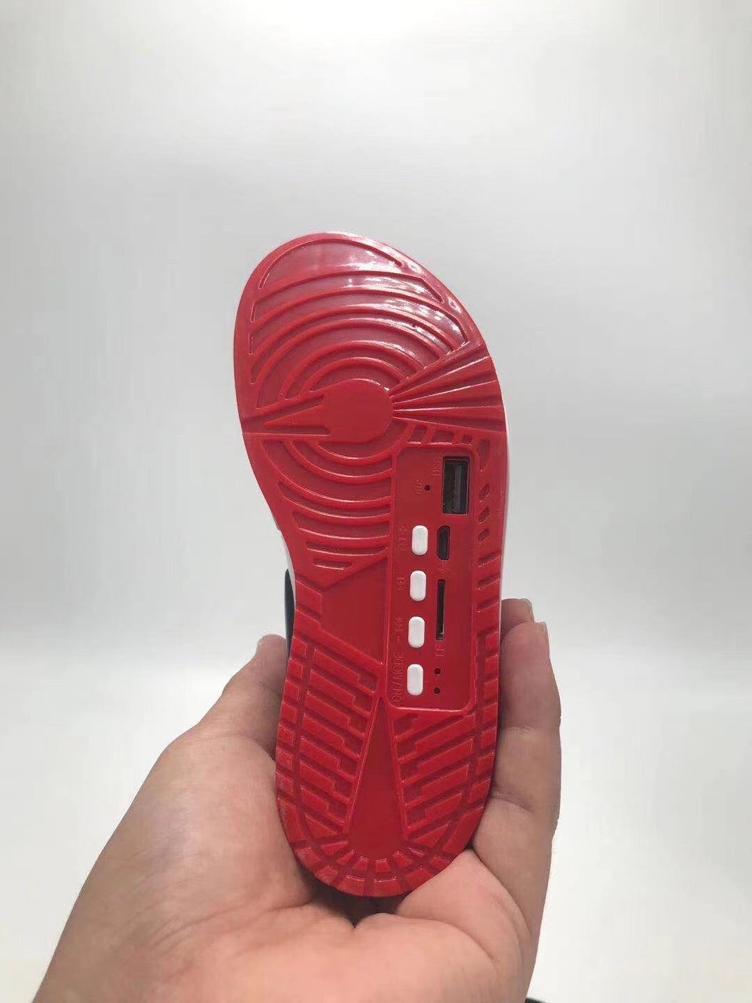 AJ1 Shoes Bluetooth Speaker - Sneakers Air Jordan - Red - Sneakers Passion