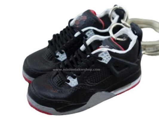 Mini Sneaker Keychains AJ 4 - Retro Bred - Sneakers Passion