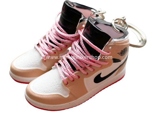 Mini sneaker keychain 3D Air Jordan 1 - Hyper Pink - Sneakers Passion
