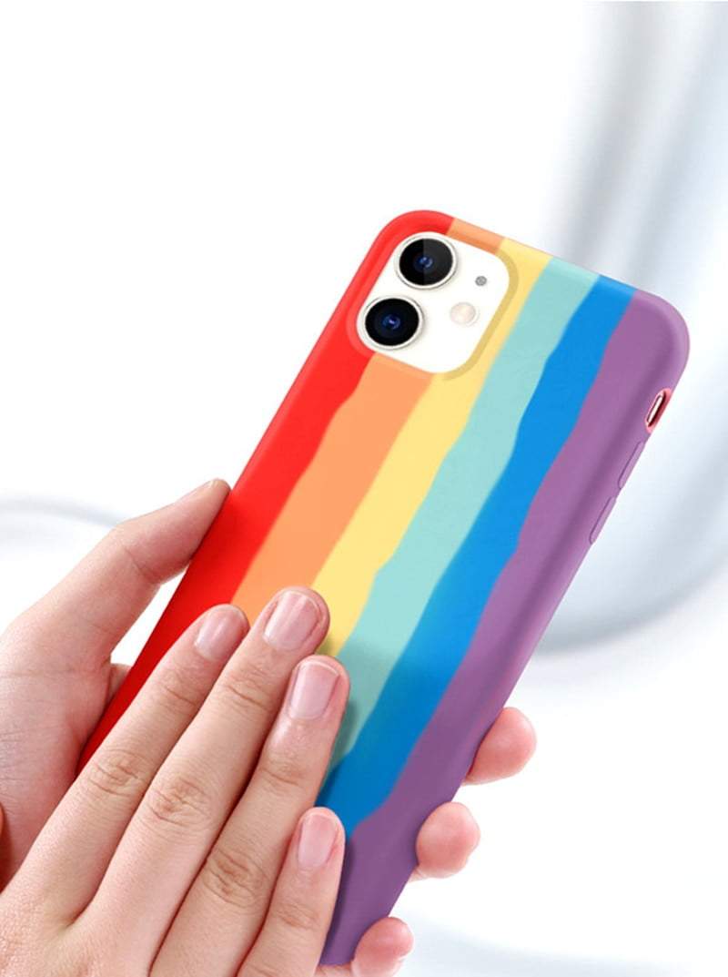 Rainbow Silicon iPhone Case - Sneakers Passion