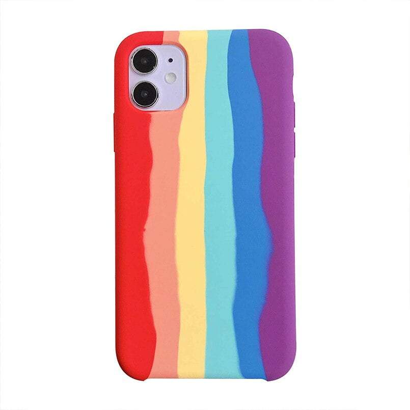 Rainbow Silicon iPhone Case - Sneakers Passion