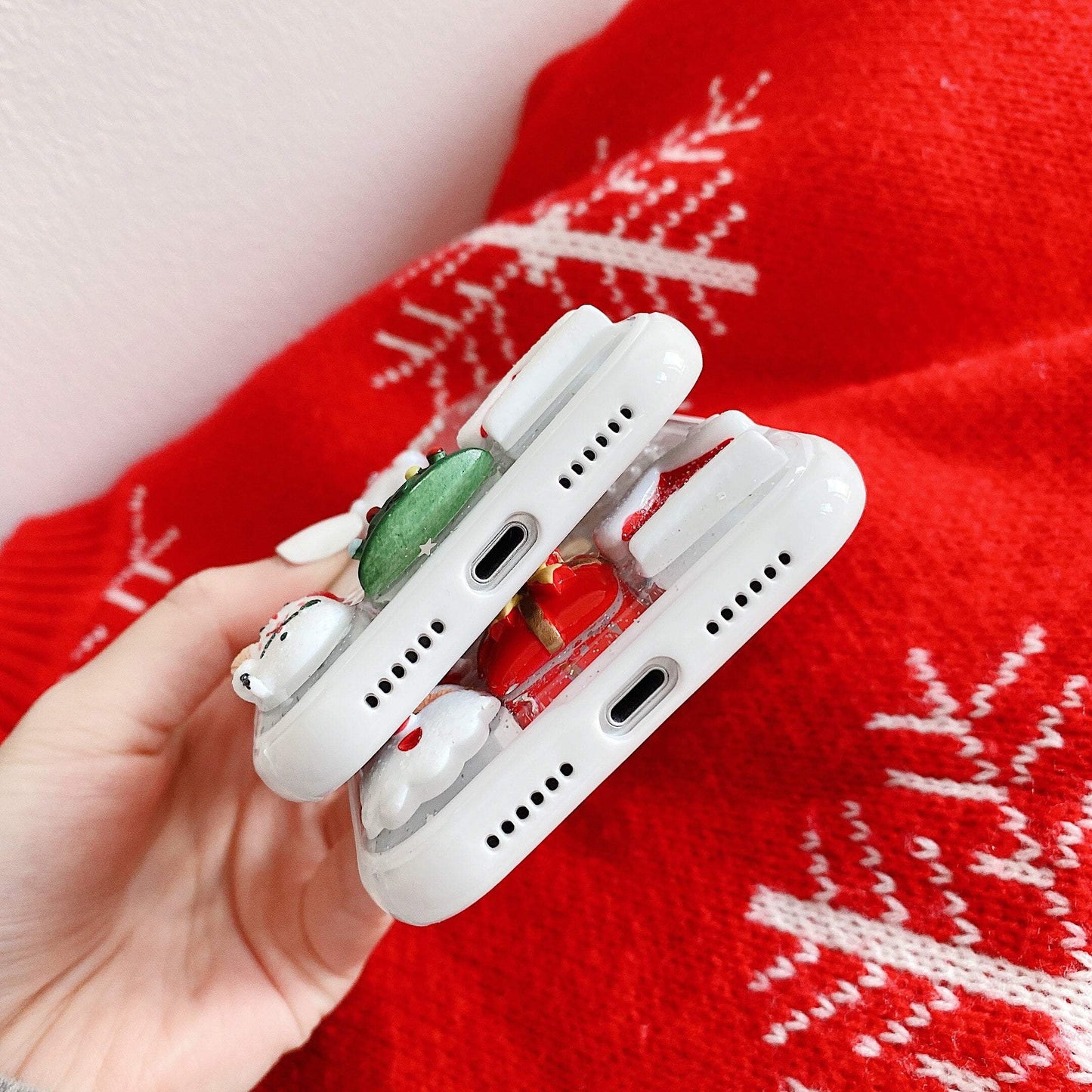 Transparent Christmas iPhone 12 Case - Sneakers Passion