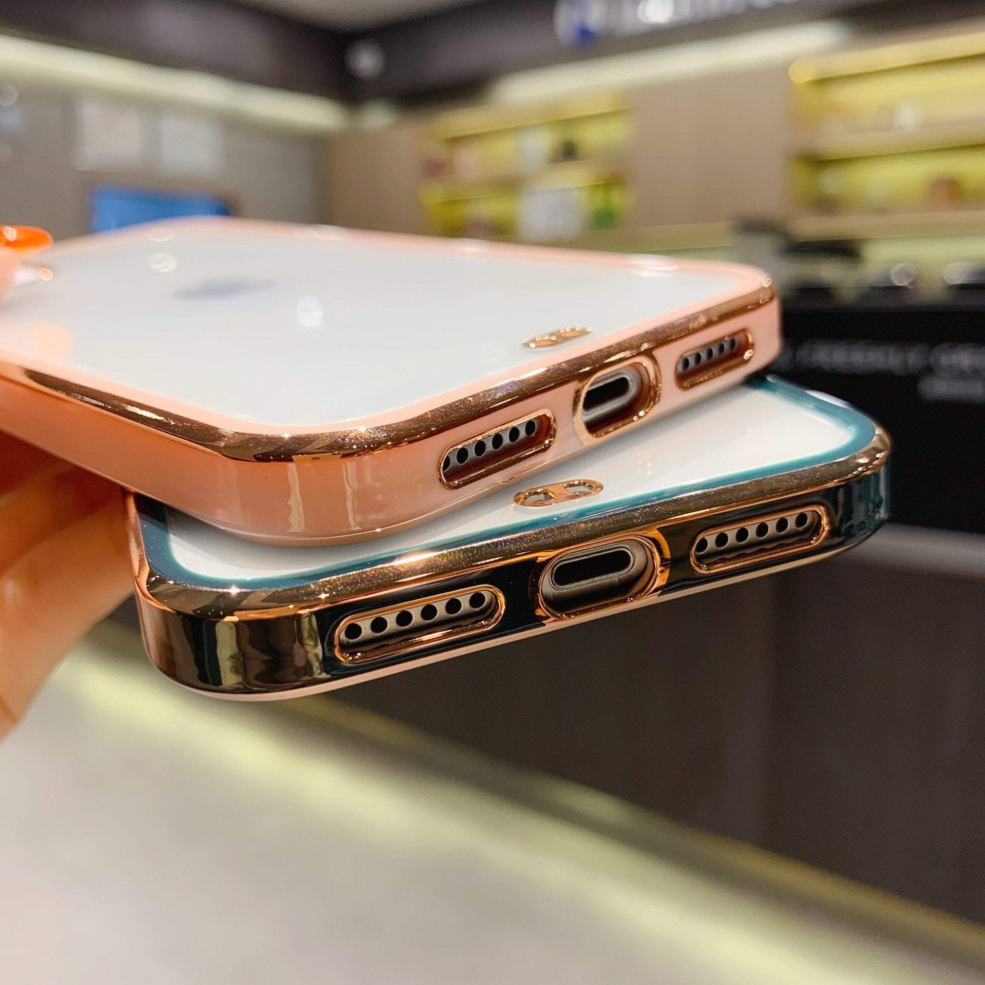 Square Electro Plated iPhone Case - Sneakers Passion