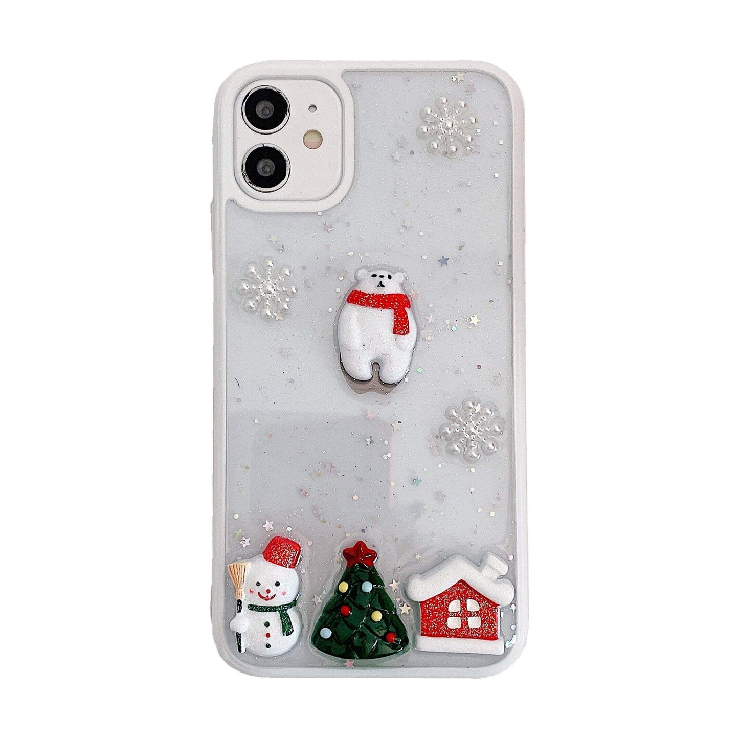 Transparent Christmas iPhone 12 Case - Sneakers Passion