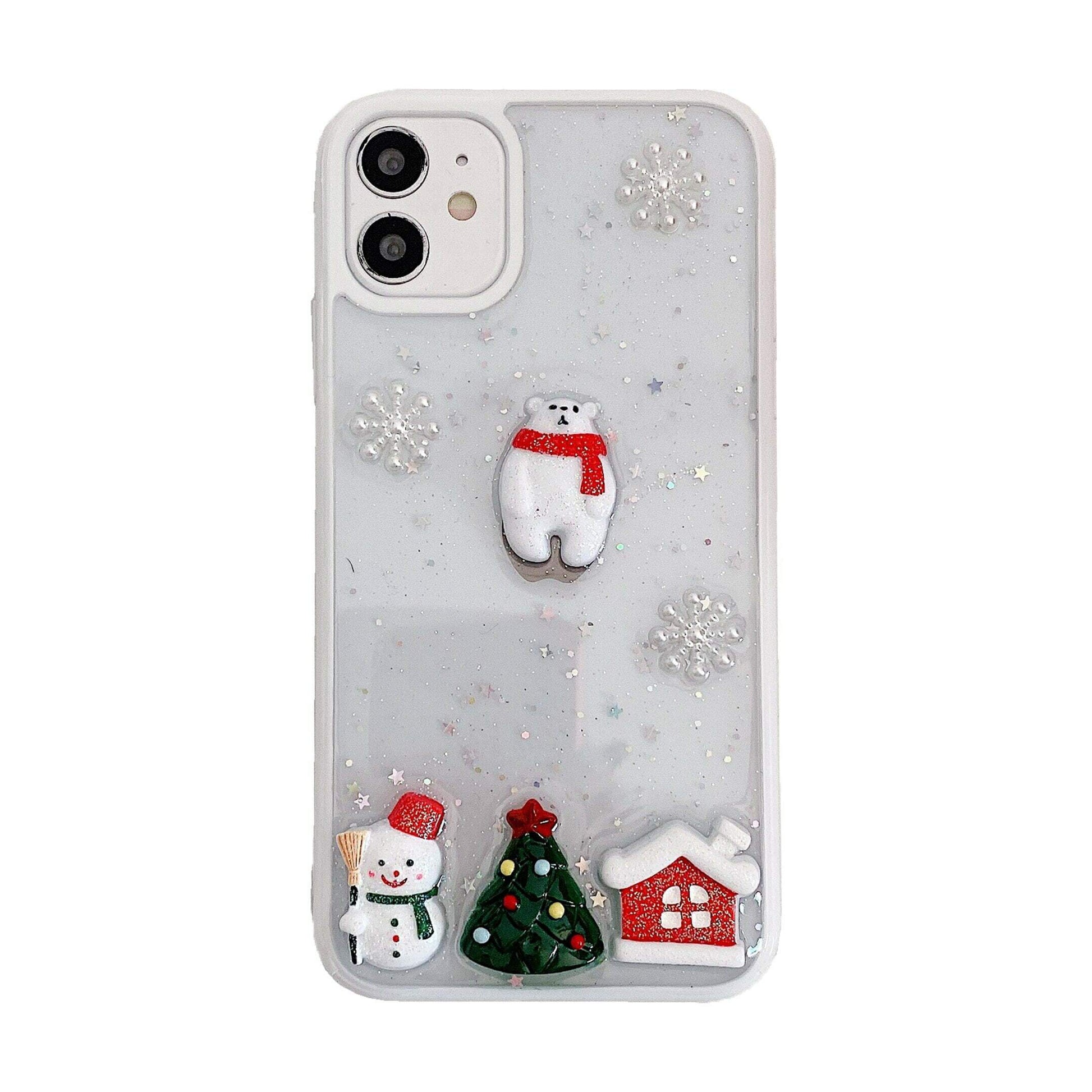 Transparent Christmas iPhone 12 Case - Sneakers Passion