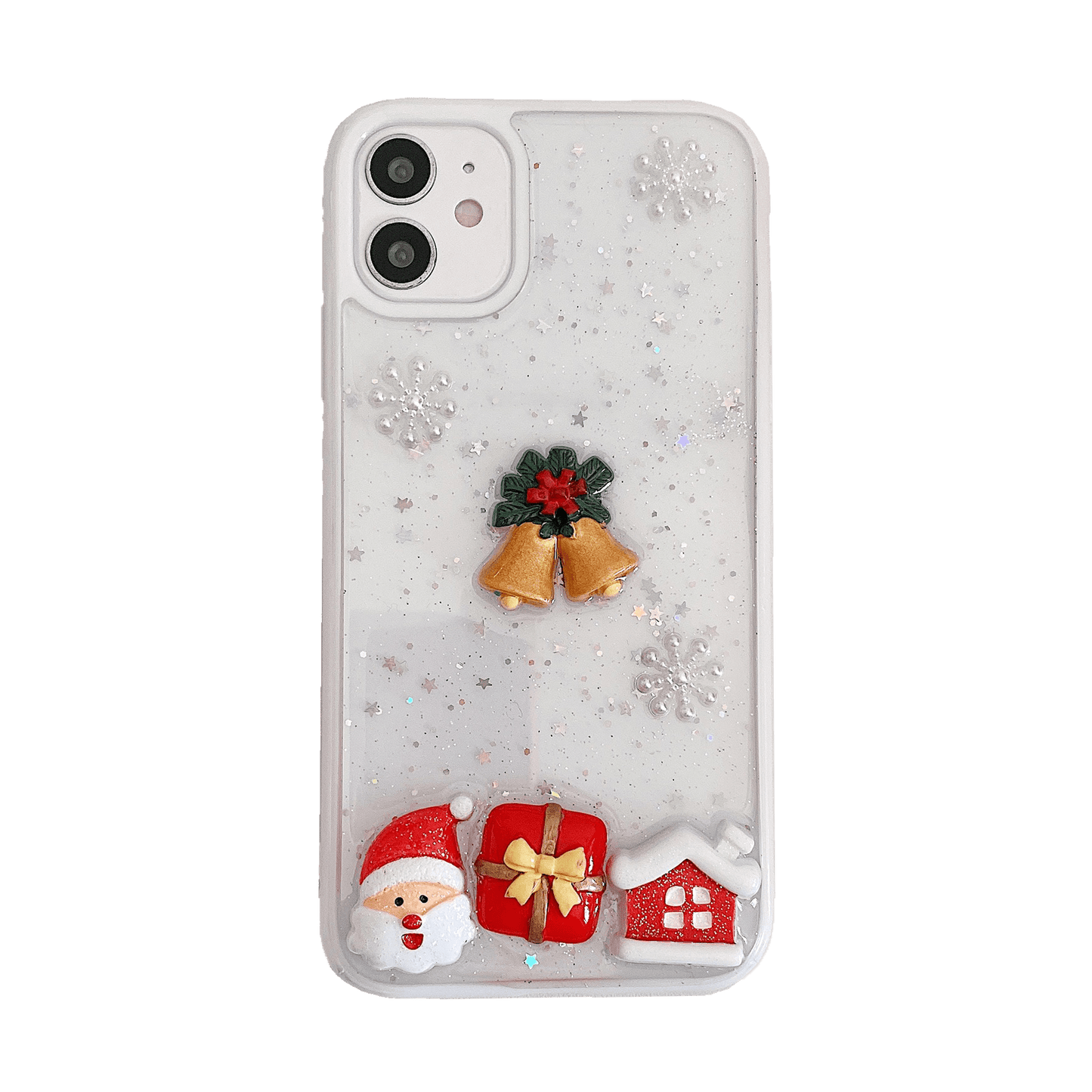 Transparent Christmas iPhone 12 Case - Sneakers Passion