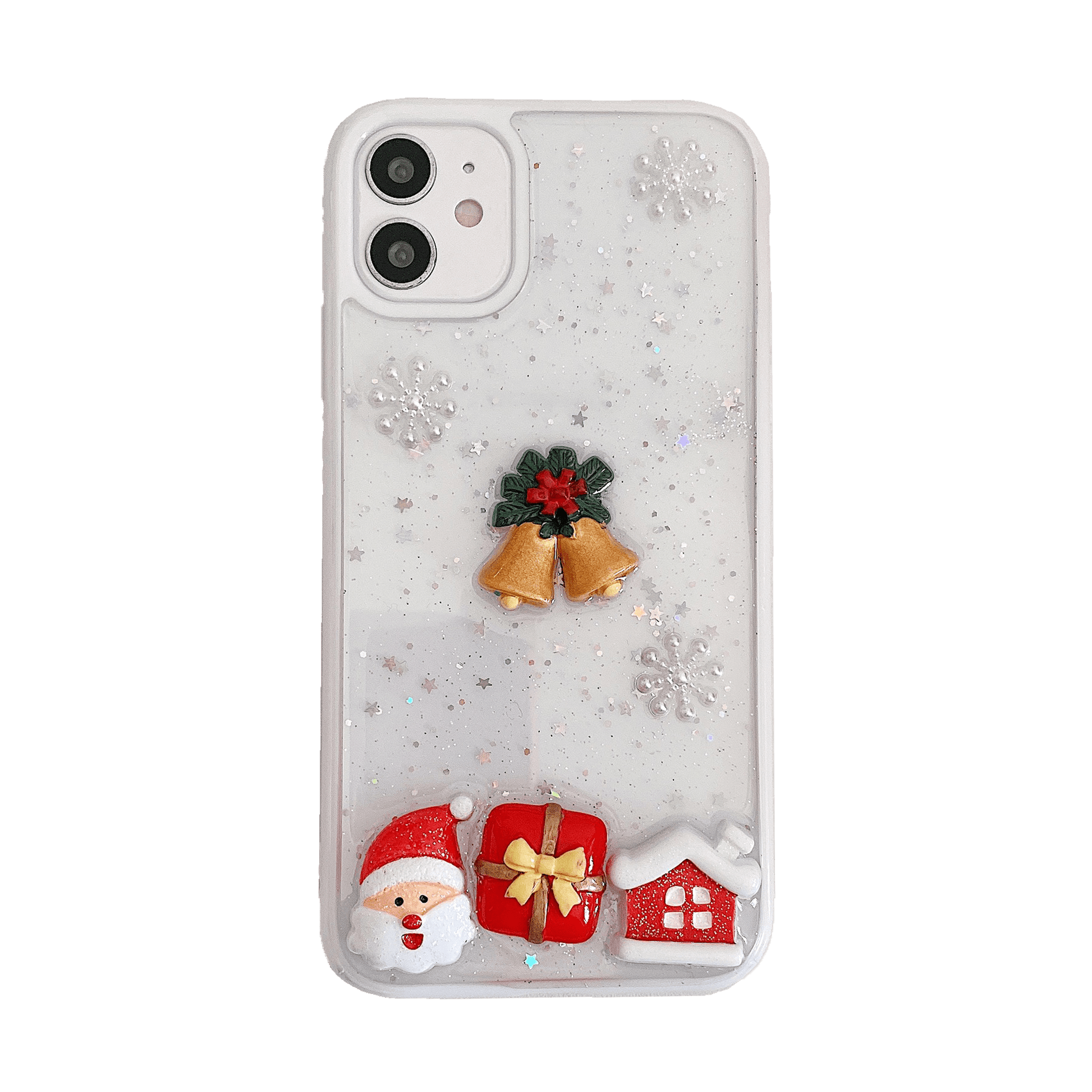 Transparent Christmas iPhone 12 Case - Sneakers Passion